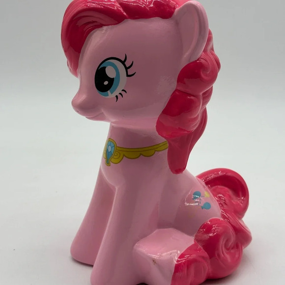 My Little Pony Pinkie Pie Ceramic Piggy Bank 9" Hasbro 2014 - Picture 2 of 6